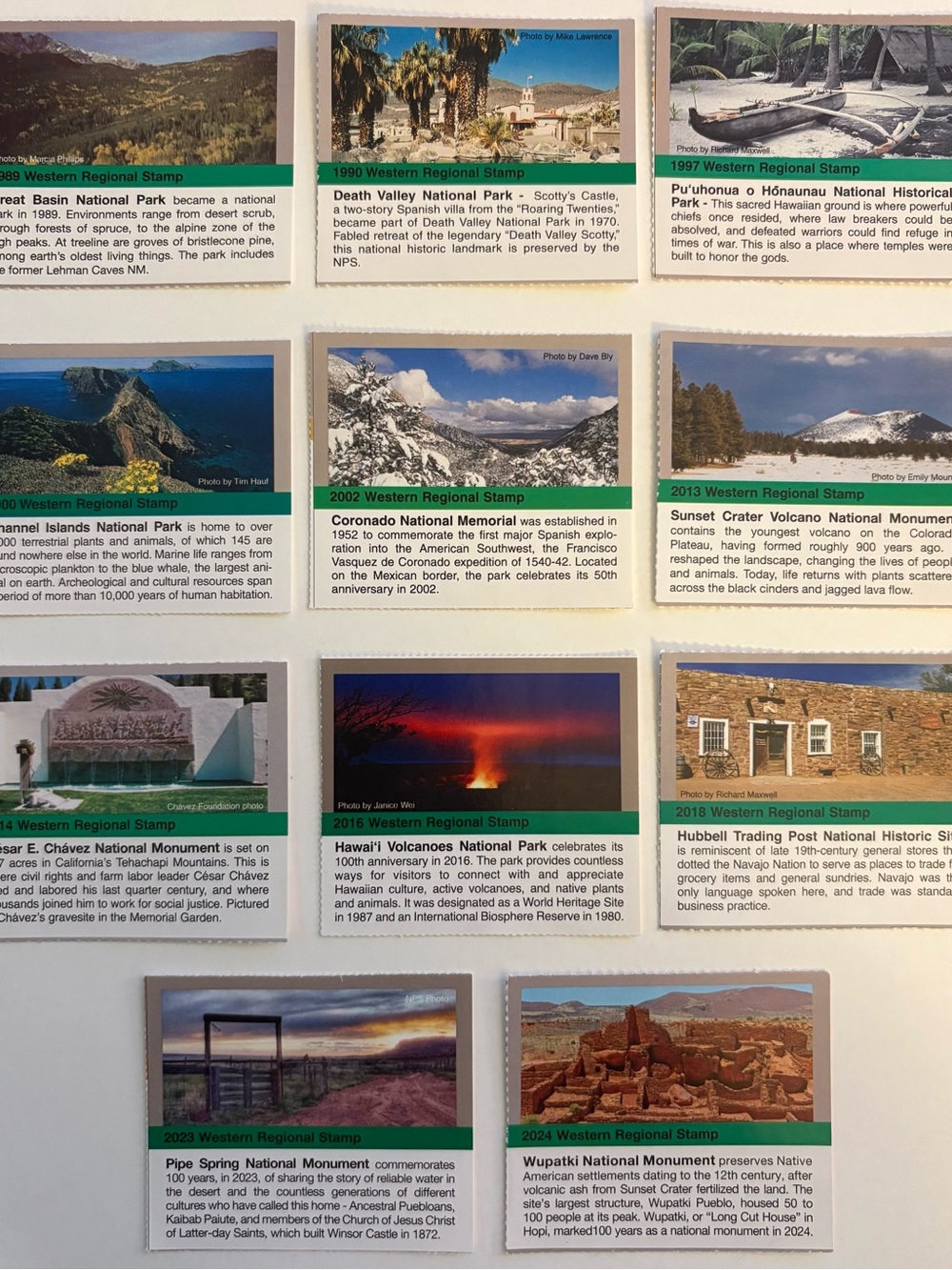 Passport To Your National Parks Western Regional Stamp Lot 11 Stickers